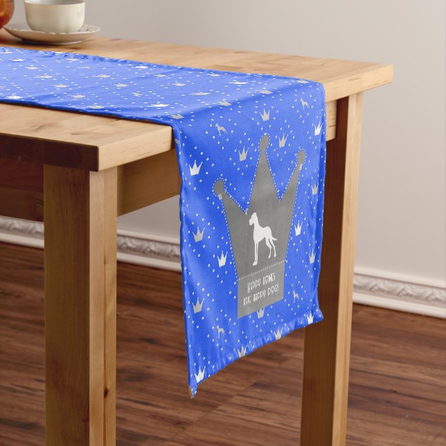 Happy homes have happy dogs medium table runner (In Situ)