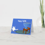 Happy HONK Hannukah card<br><div class="desc">The Goose is back to wreak havoc, but hopefully your holiday will be</div>