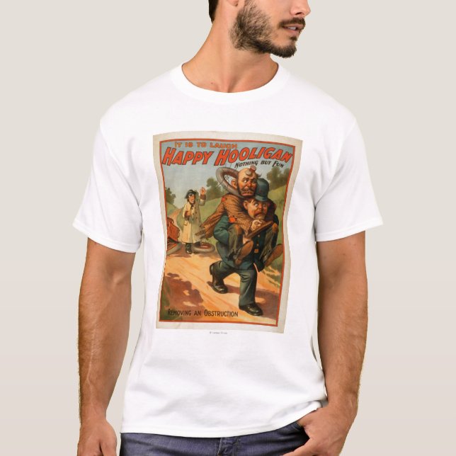 Happy Hooligan "It is to Laugh" Theatre Poster T-Shirt (Front)