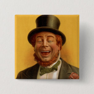 Happy Hooligan's Trip Around the World 2 Inch Square Button