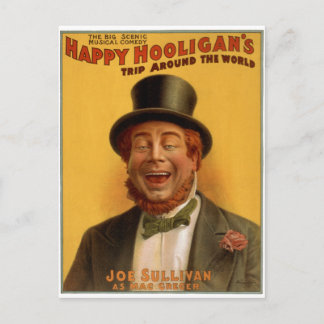 Happy Hooligan's Trip Around the World Postcard
