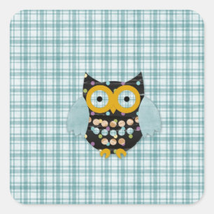 Happy Hooter Alli Square Sticker