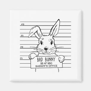 Happy Hoppy Easter Cute Funny Bunny T Shirt Magnet