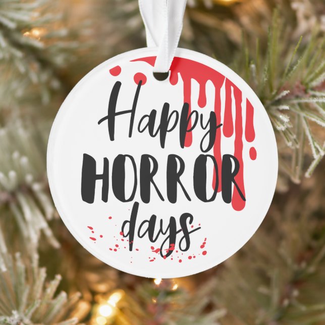 Happy Horror Days Funny Horror Movie Noël (Arbre)