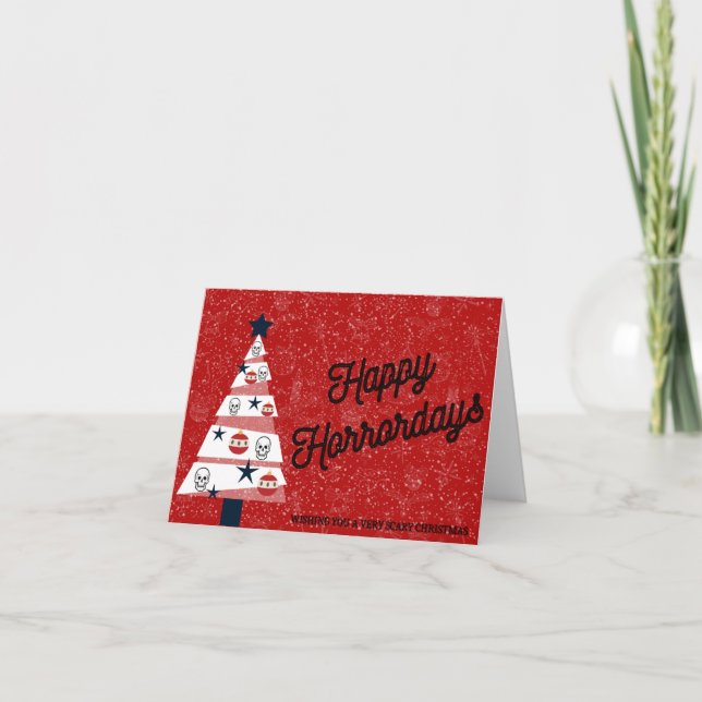 Happy Horrordays Spooky Holiday Card (Front)
