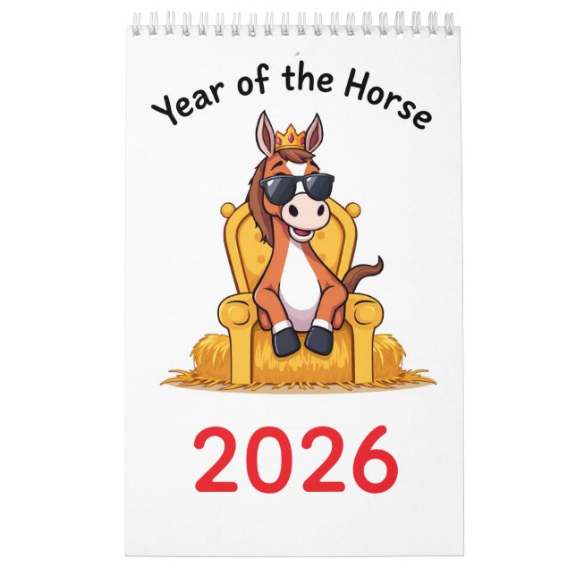 Happy Horse Calendar 2026 (Cover)