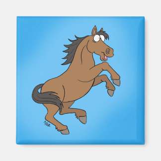 Happy Horse Magnet - Bleu