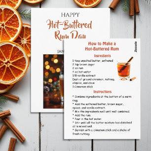 Happy Hot-Buttered Rum Day   January 17th Postcard