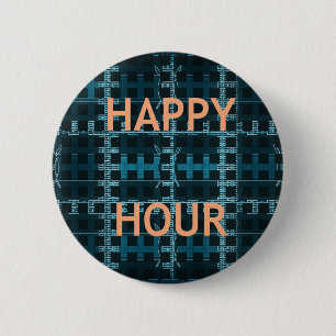 Happy Hour 2 Inch Round Button