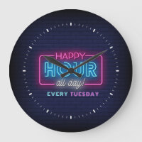Happy Hour All Day Neon Sign Custom Text