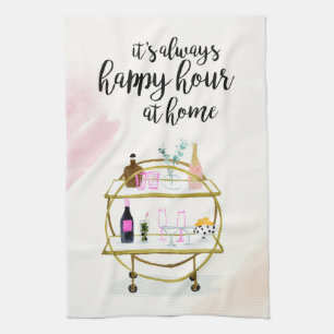 Happy Hour at Home I Kitchen Towel