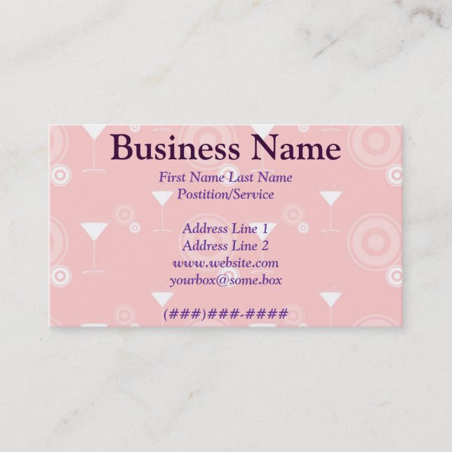 Happy Hour Business Card (Front)