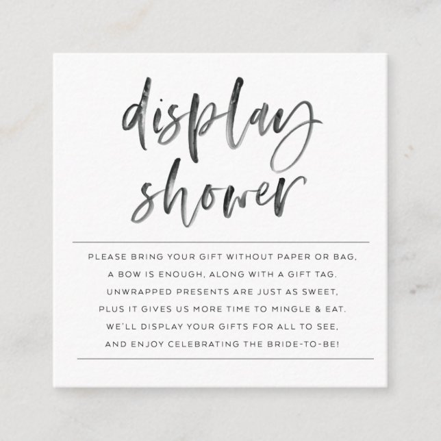 HAPPY HOUR DISPLAY SHOWER INSERT (Front)