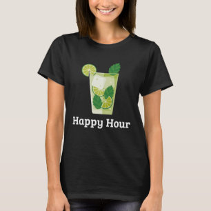 Happy Hour Mojito  Cocktail Drinking Cinco de Mayo T-Shirt
