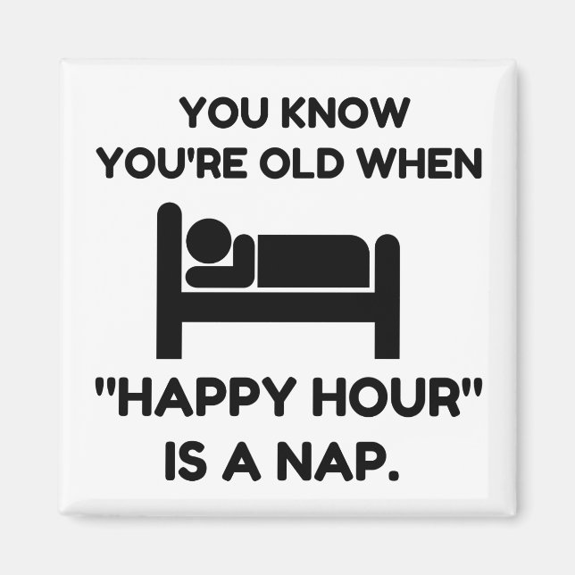 Happy Hour Nap Magnet (Front)