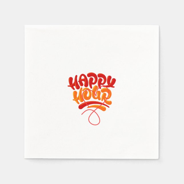 Happy hour  napkin (Front)