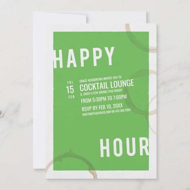 Happy Hour Party Invitation (Front)