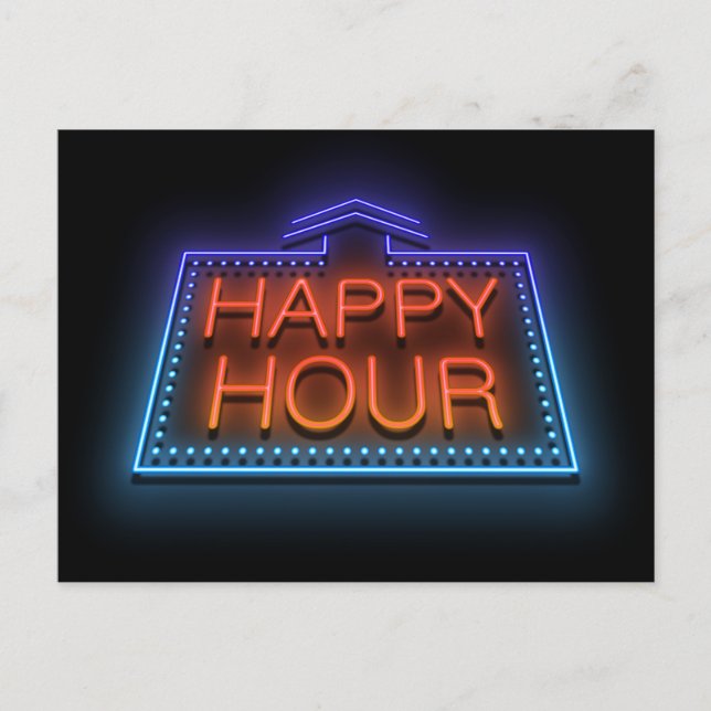 Happy hour. postcard (Front)