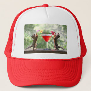 Happy Hour Squirrels Trucker Hat