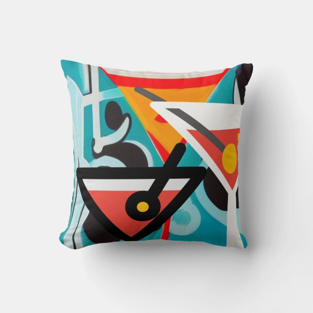 Happy Hour Throw Pillow (Front)