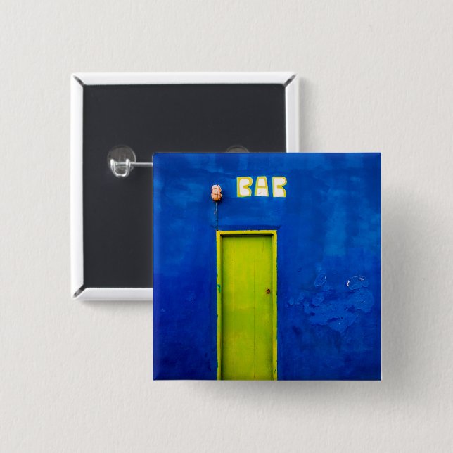 Happy hours 2 inch square button (Front & Back)