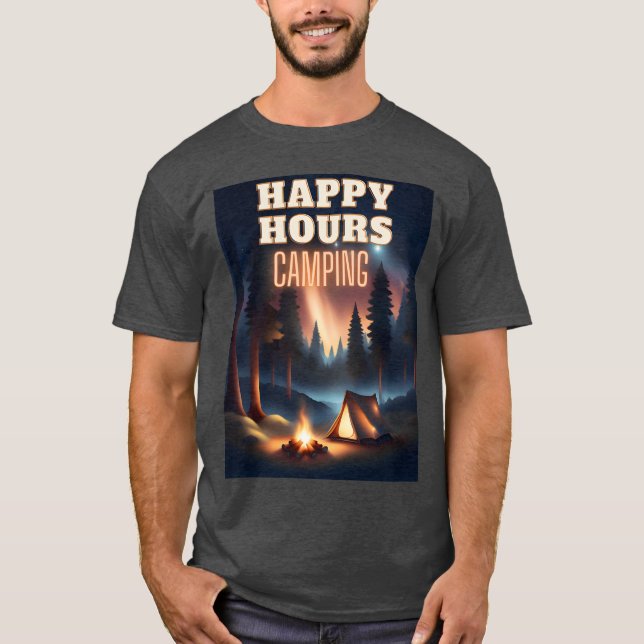 Happy hours camping gift T-Shirt (Front)