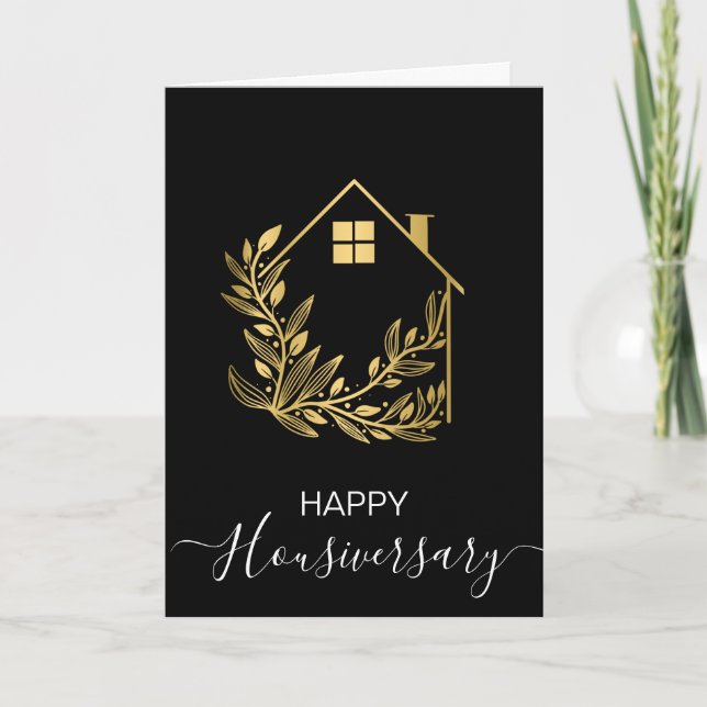 Happy house anniversary housiversary referral card (Front)