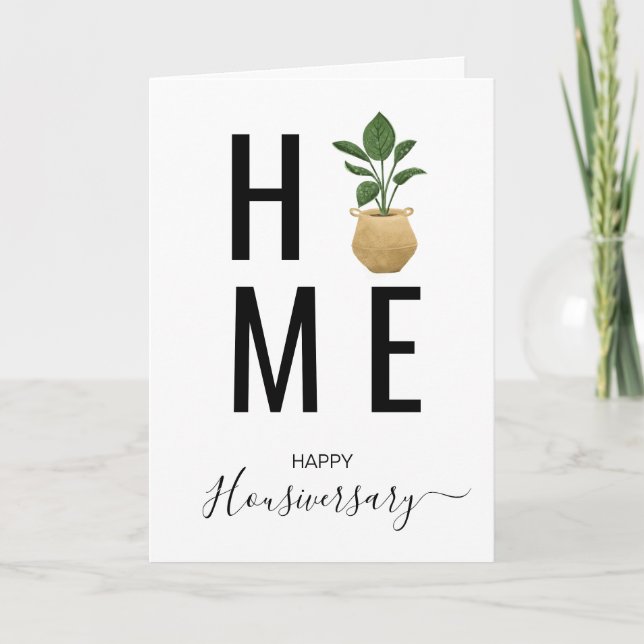 Happy house anniversary housiversary referral card (Front)