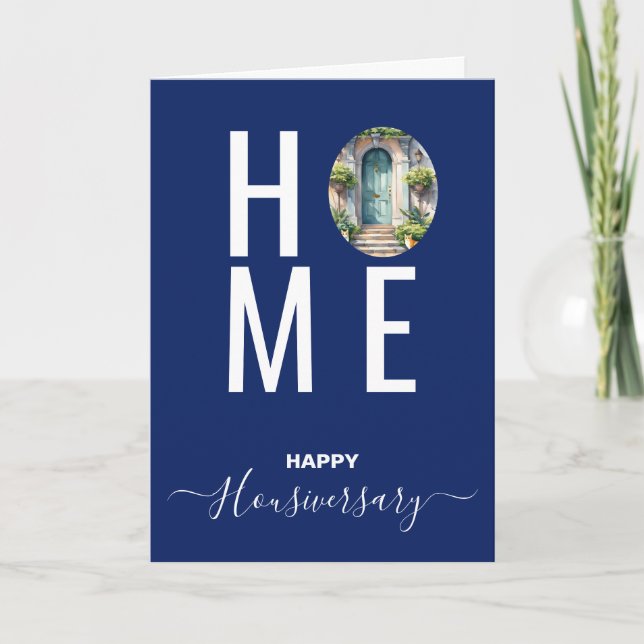 Happy house anniversary housiversary referral card (Front)