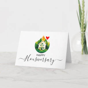 Happy house anniversary housiversary referral card