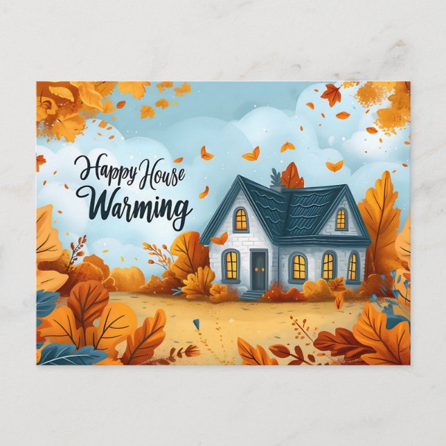 Happy House Warming Postcard (Front)