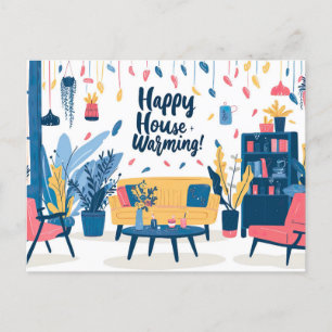 Happy House Warming Postcard