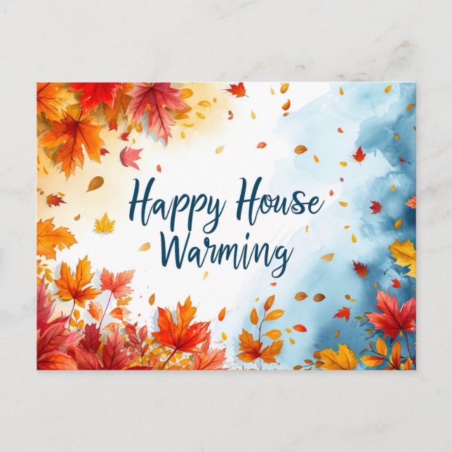 Happy House Warming Postcard (Front)