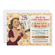 Happy Housewife Bridal Shower Invite/Recipe Card 3