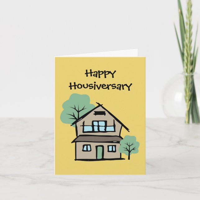 Happy Housiversary Client Appreciation Home Card (Front)