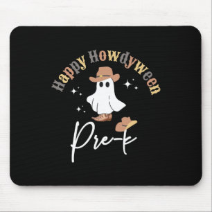 Happy Howdyween Pre-k Ghost Western Teacher Presch Mouse Pad