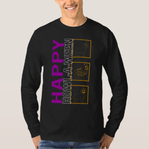 Happy Howl A Ween Halloween Golden Retriever Dog D T-Shirt