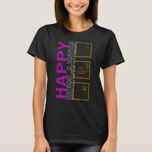 Happy Howl A Ween Halloween Golden Retriever Dog D T-Shirt