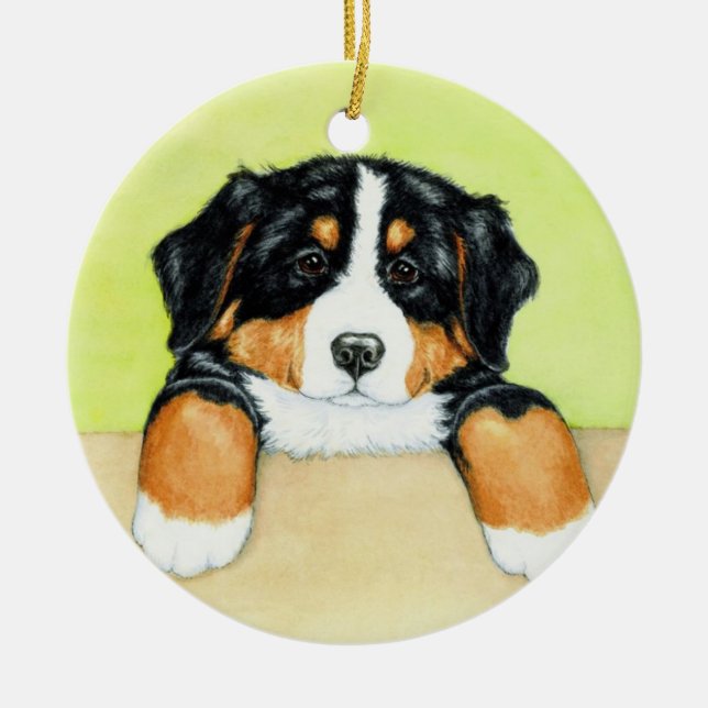 Happy Howl-idays Ceramic Ornament (Front)