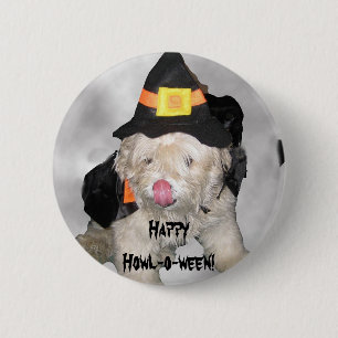 Happy Howl-o-ween! 2 Inch Round Button