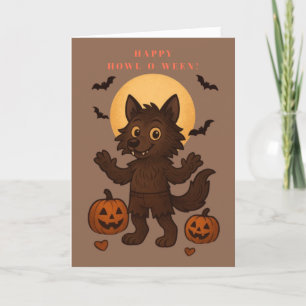 Happy Howl-O-Ween Holiday Card
