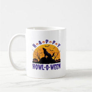 Happy Howl O Ween Howling Halloween Dog Essential Coffee Mug