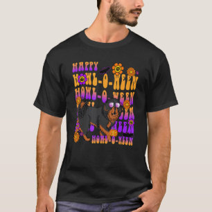 Happy Howl o ween Tibetan Mastiff Dog  Flower Groo T-Shirt