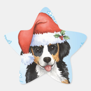 Happy Howliday Berner Star Sticker