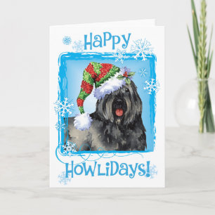 Happy Howliday Bouvier Holiday Card