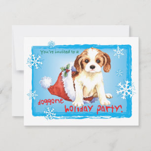 Happy Howliday Cavalier Invitation