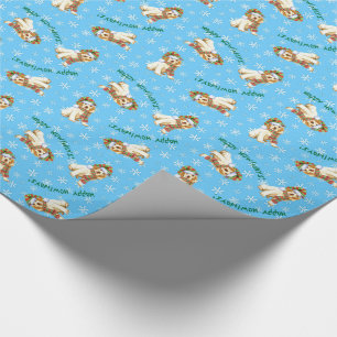 Happy Howliday Clumber Spaniel Wrapping Paper
