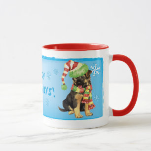 Happy Howliday German Shepherd Mug