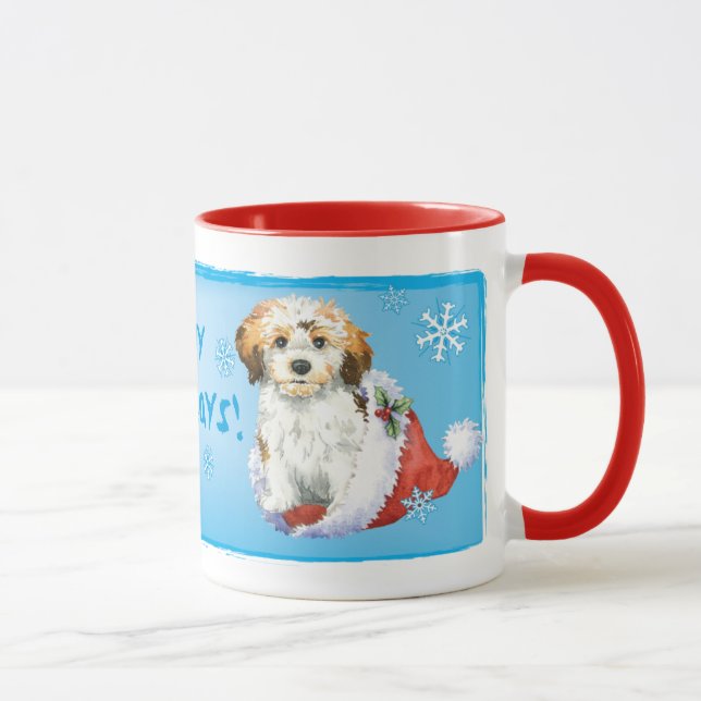Happy Howliday Havanese Mug (Right)
