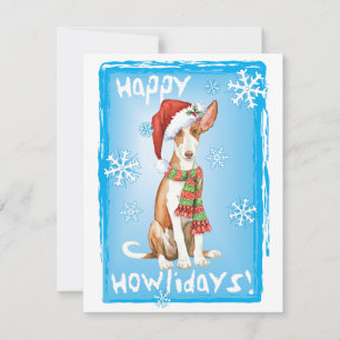 Happy Howliday Ibizan Hound Invitation
